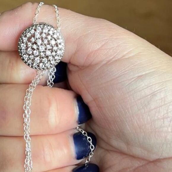 The Oracle silver filigree round pendant & earrings set in  sterling silver - Picture 3 of 4